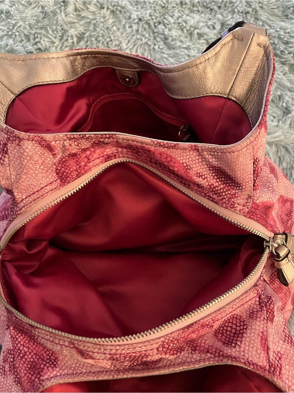 Coach Rare Limited Edition Madison Floral Rose Maggie Hobo/ Shoulder Bag EUC - Picture 14 of 16